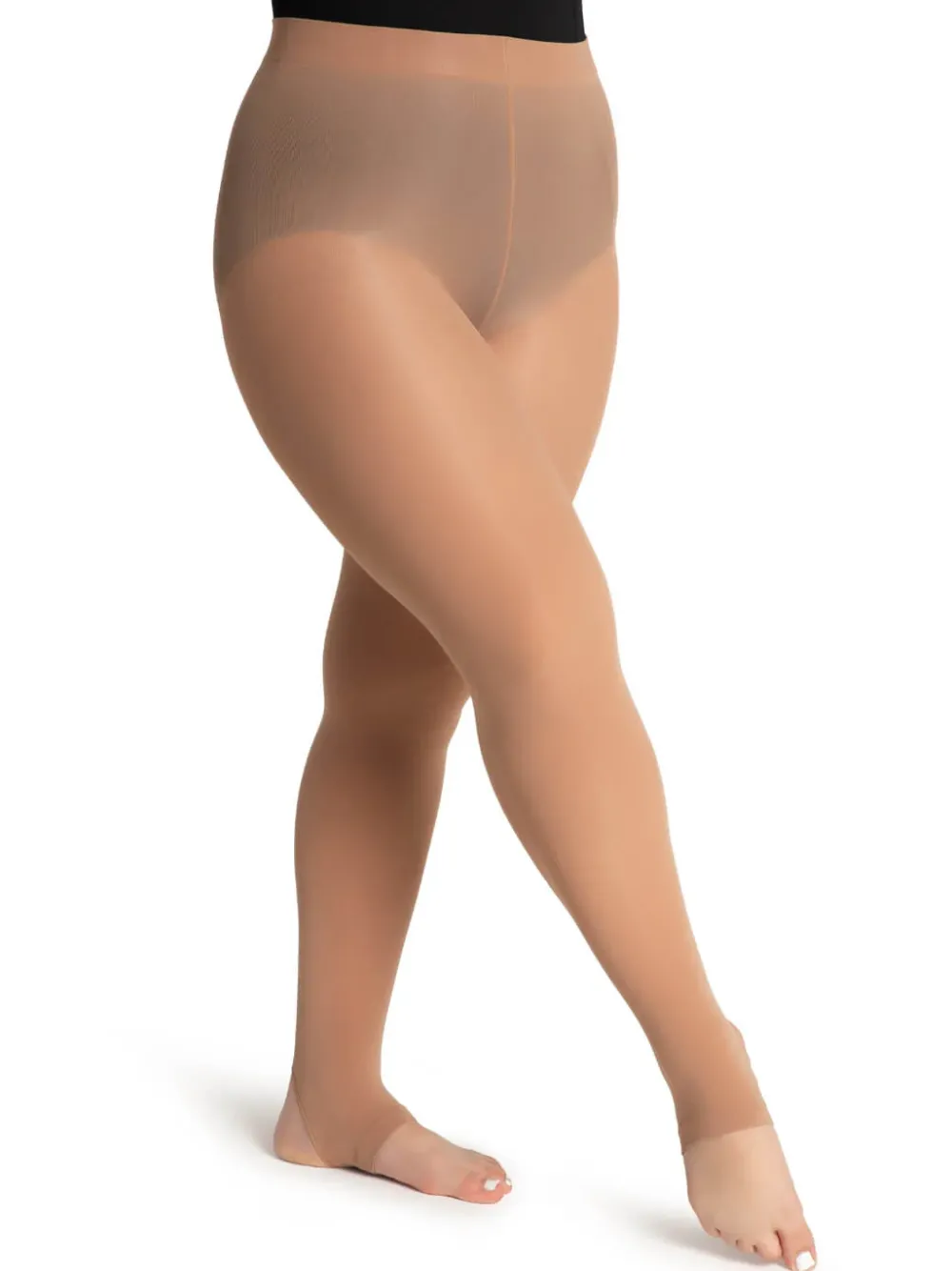 Outlet Capezio SALE | Ultra Soft Self Knit Waistband Stirrup Tight | Adult