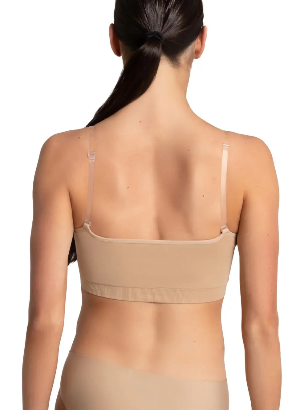 Clearance Capezio Seamless Convertible Longline Bra | Adult