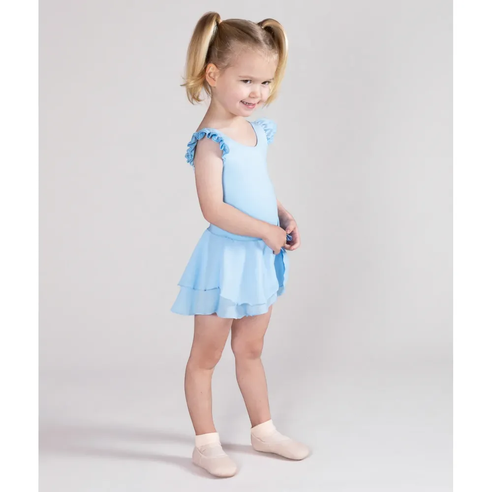 Discount Energetiks Emery Frill Sleeve Leotard | Baby Blue | Child