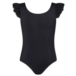 Sale Energetiks Emery Frill Sleeve Leotard | Black | Child