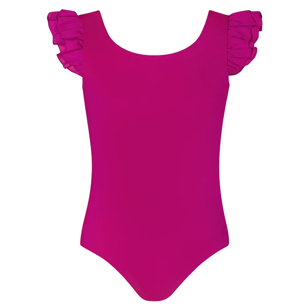 Discount Energetiks Emery Frill Sleeve Leotard | Mulberry | Child