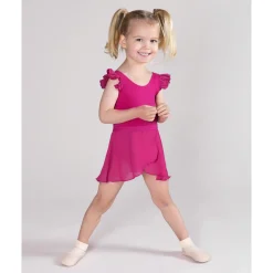 Discount Energetiks Emery Frill Sleeve Leotard | Mulberry | Child