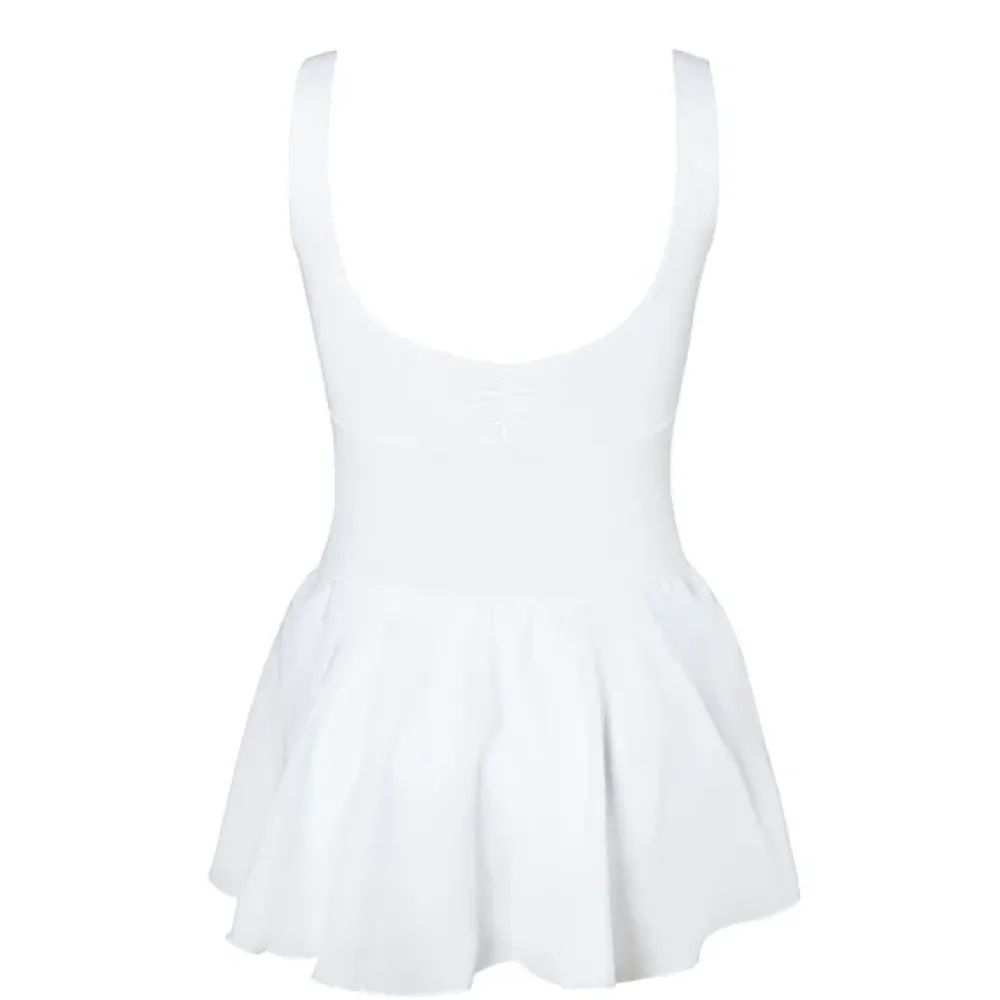 Discount Energetiks Ashley Leotard With Skirt | White | Adult