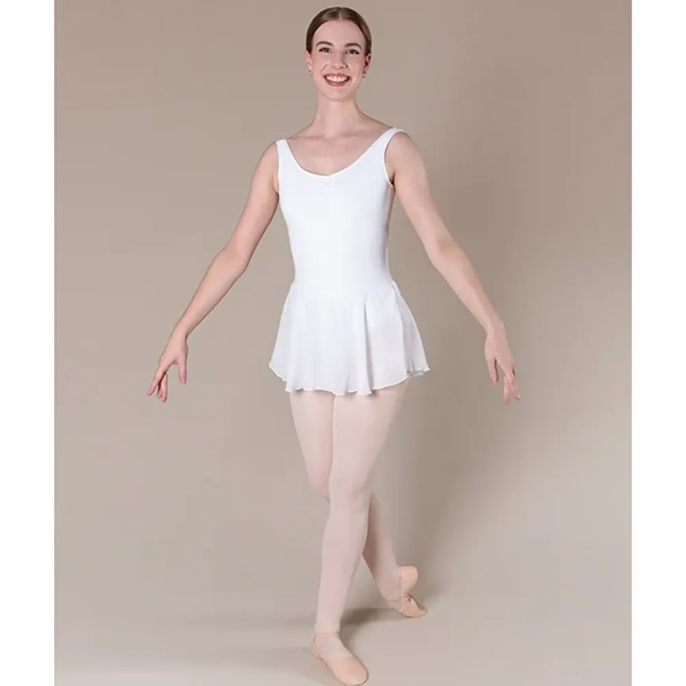 Discount Energetiks Ashley Leotard With Skirt | White | Adult