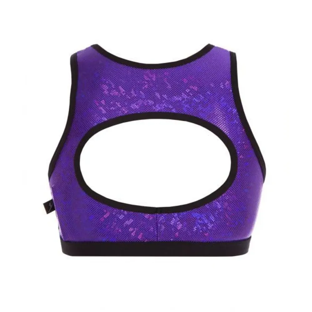 New Energetiks Evelyn Metallic Crop Top | Child
