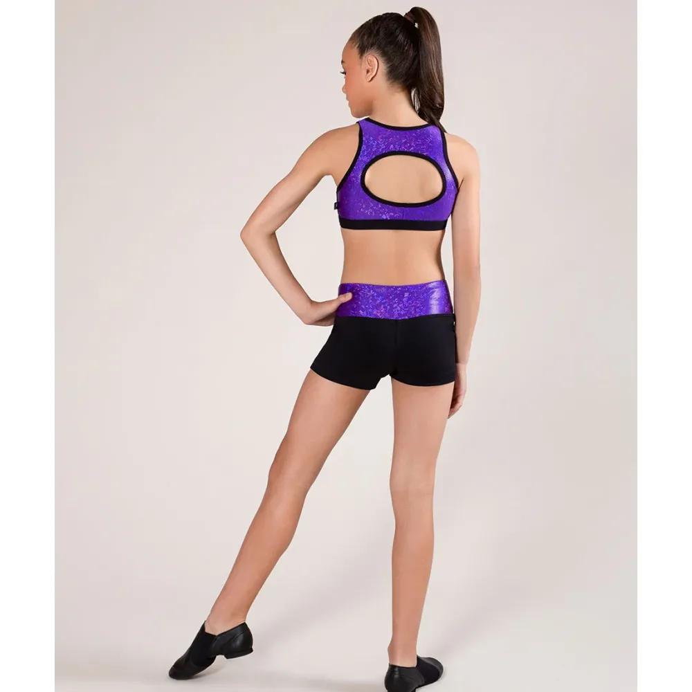 New Energetiks Evelyn Metallic Crop Top | Child