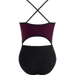 Clearance Energetiks Isabelle Zip Leotard | Wine (Adult)
