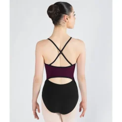Clearance Energetiks Isabelle Zip Leotard | Wine (Adult)