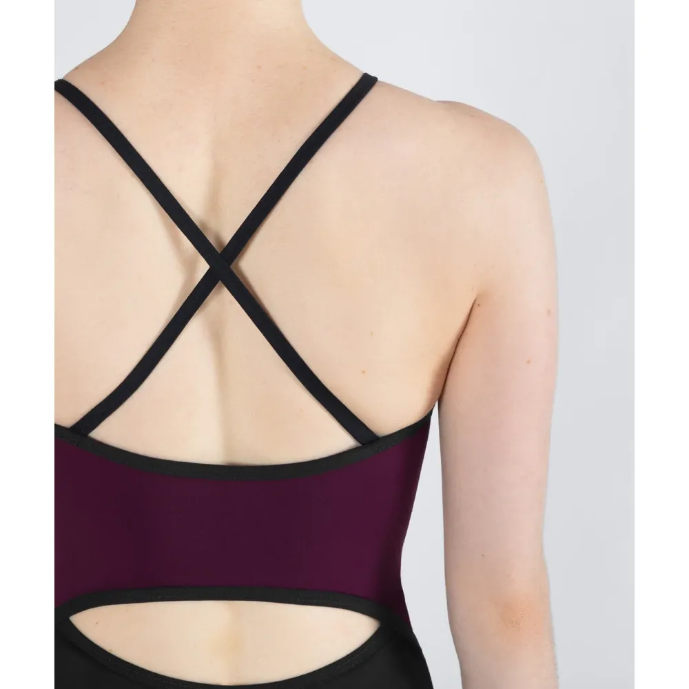 Clearance Energetiks Isabelle Zip Leotard | Wine (Adult)