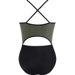 Discount Energetiks Isabelle Zip Leotard | Khaki (Adult)
