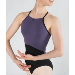 Clearance Energetiks Isabelle Zip Leotard | Grape (Adult)