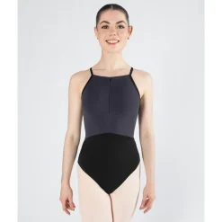 Online Energetiks Isabelle Zip Leotard | Black Amethyst (Adult)