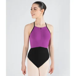 Outlet Energetiks Isabelle Zip Leotard | Berry (Adult)