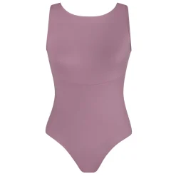 Best Energetiks Natalie Open Back Leotard | Mauve Haze (Adult)