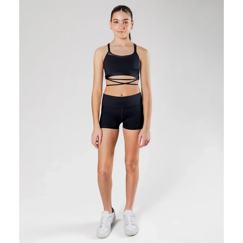 Best Energetiks Roxy Mesh Crop | Black
