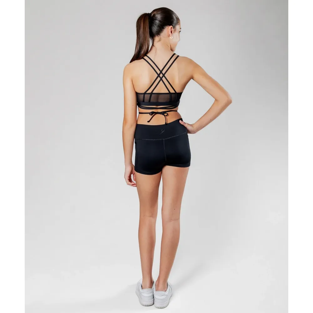 Best Energetiks Roxy Mesh Crop | Black