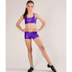 Best Energetiks Roxy Metallic Crop Top | Child