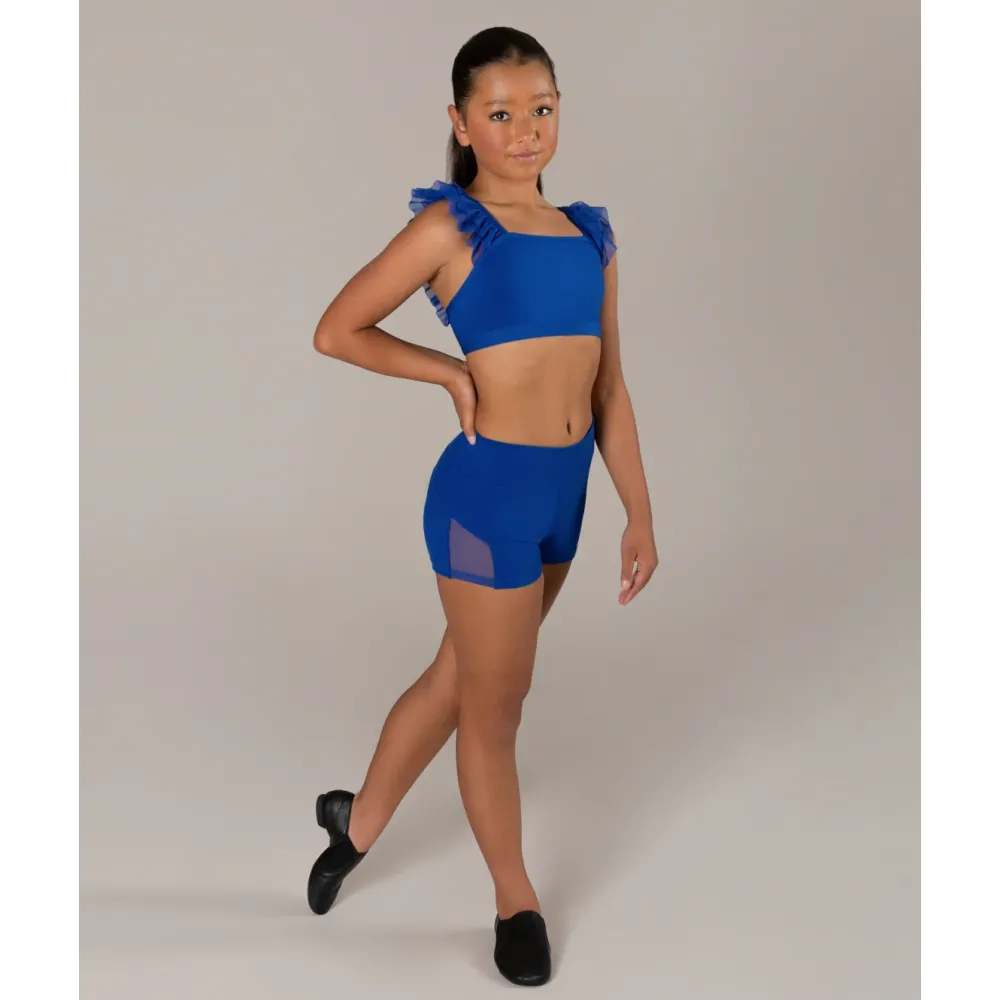 Best Energetiks Ruby Mesh Crop | Cobalt (Child)