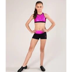 Clearance Energetiks Tilly Metallic Crop Top | Child