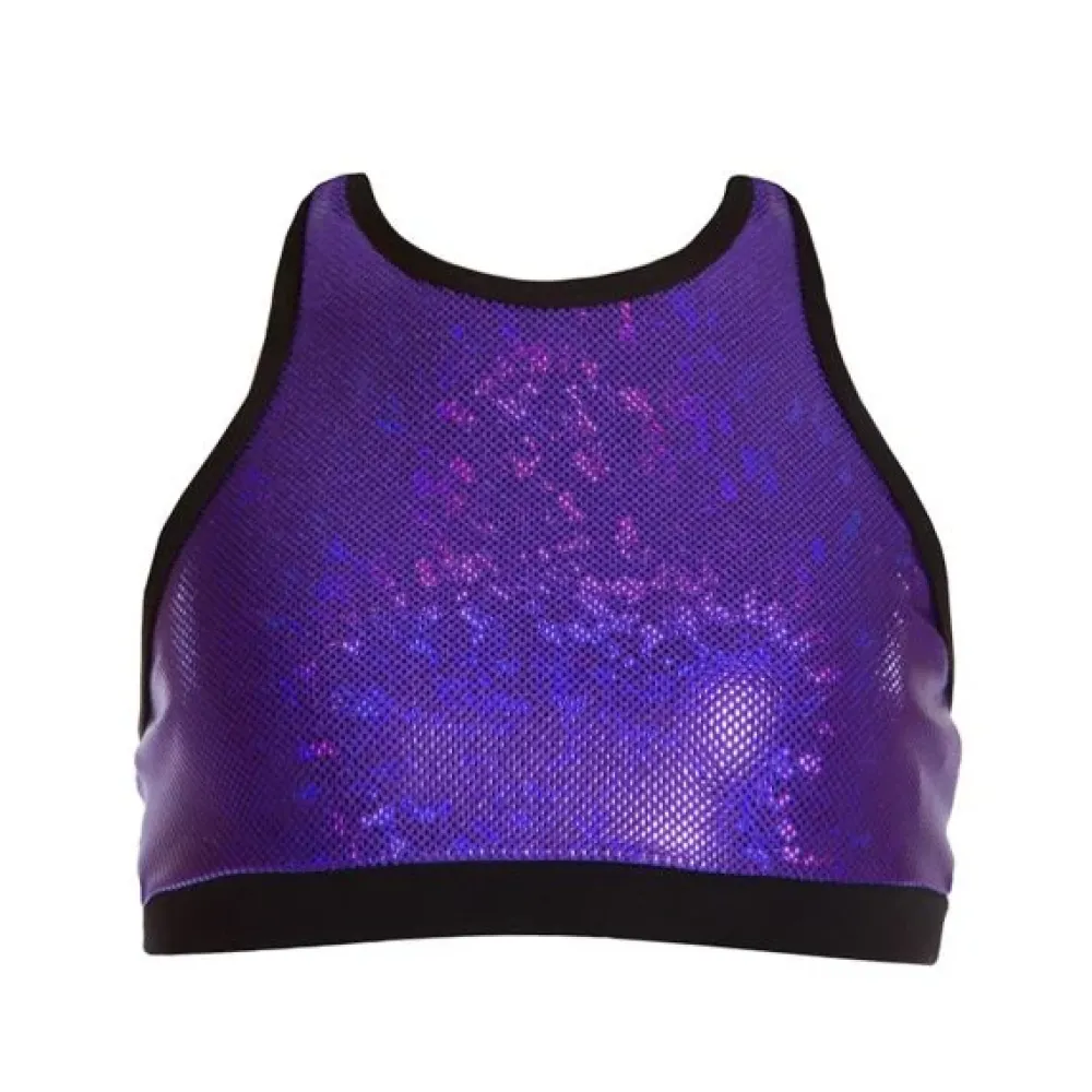Clearance Energetiks Tilly Metallic Crop Top | Child