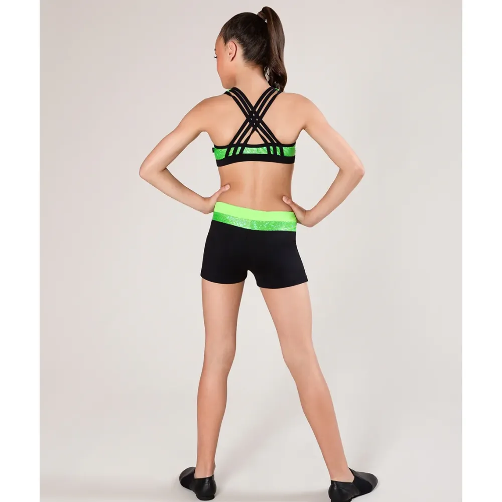 Clearance Energetiks Tilly Metallic Crop Top | Child