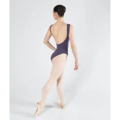 Sale Energetiks Veronica Low Back Leotard | Grape