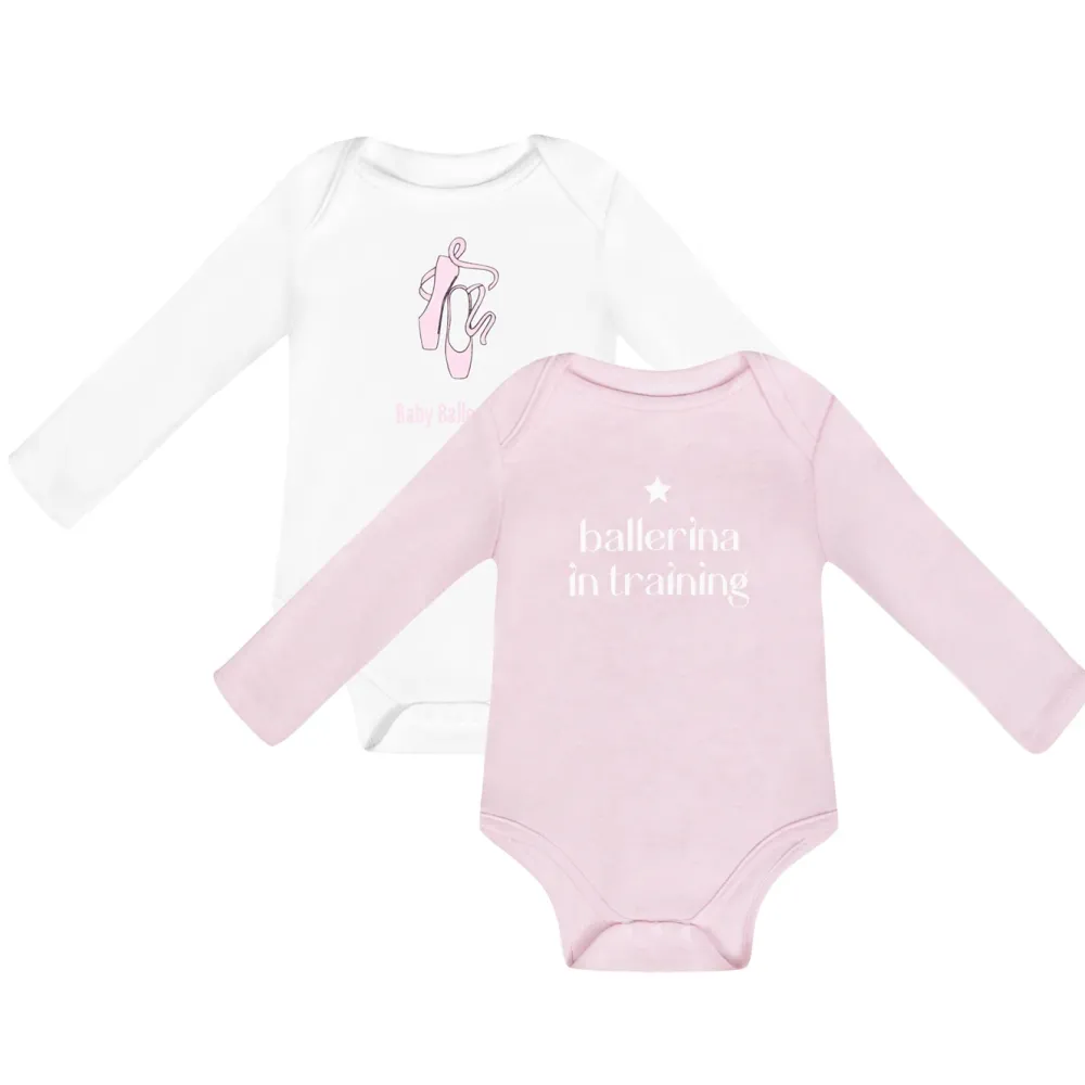 Clearance Dancewear Nation Long Sleeve Baby Romper | Ballerina