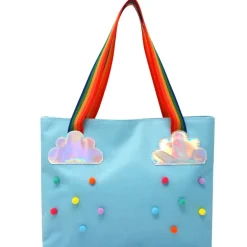 Outlet Pink Poppy Rainbow Magic Tote Bag | Blue