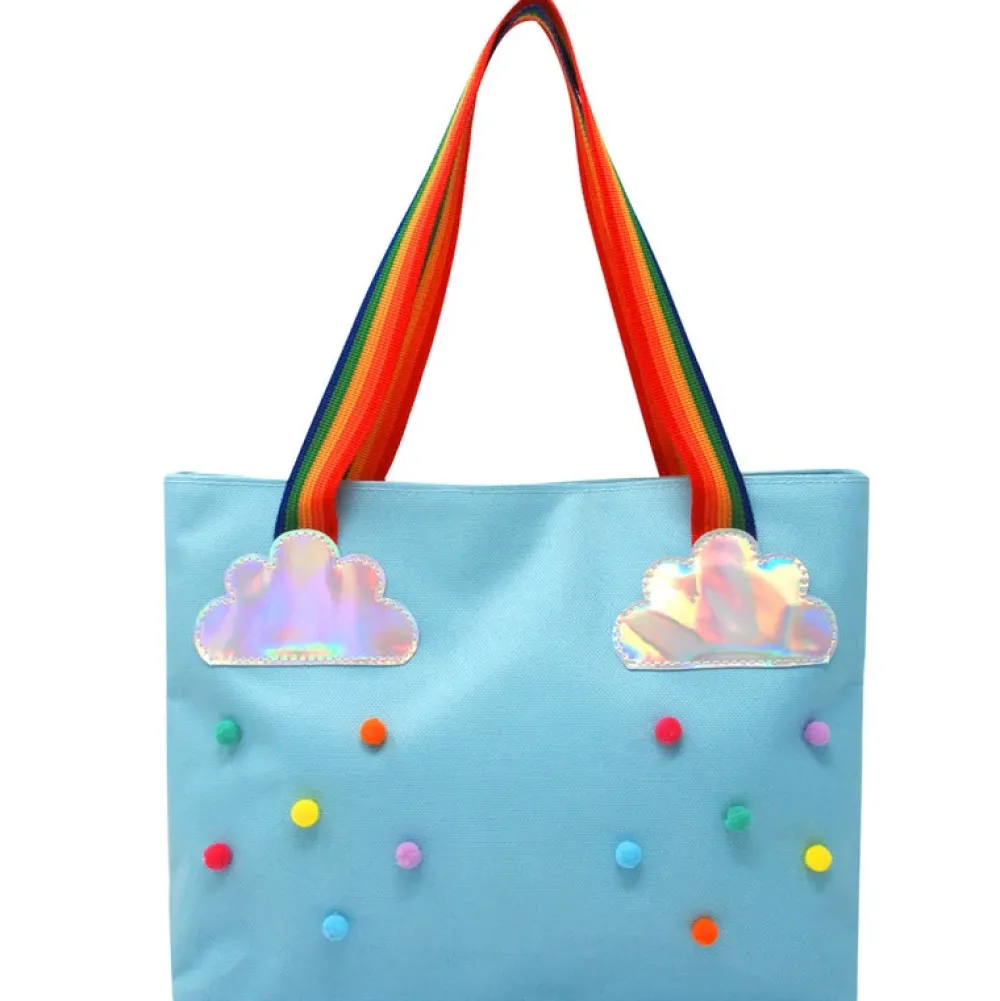 Outlet Pink Poppy Rainbow Magic Tote Bag | Blue