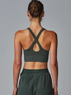 Online Running Bare SALE | Power Up Sports Bra - Moss (Adult)