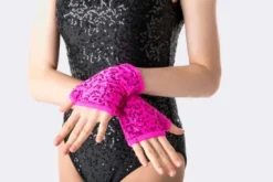 Clearance Studio 7 Sequin Fingerless Gloves