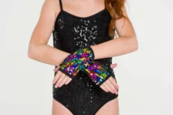 Clearance Studio 7 Sequin Fingerless Gloves