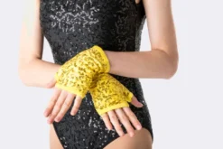 Clearance Studio 7 Sequin Fingerless Gloves