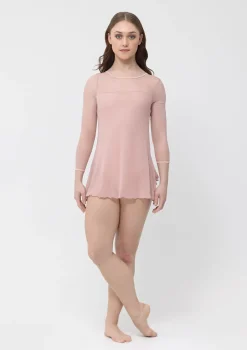 Best Studio 7 Amber Mesh Dress | Blush