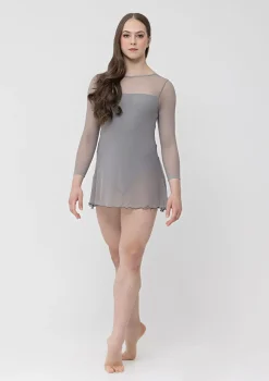 Fashion Studio 7 Amber Mesh Dress | Steel