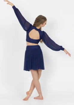 Online Studio 7 Annabelle Crop Top | Navy