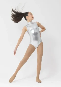 Sale Studio 7 Blaze Metallic Leotard | Silver