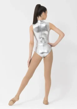Sale Studio 7 Blaze Metallic Leotard | Silver