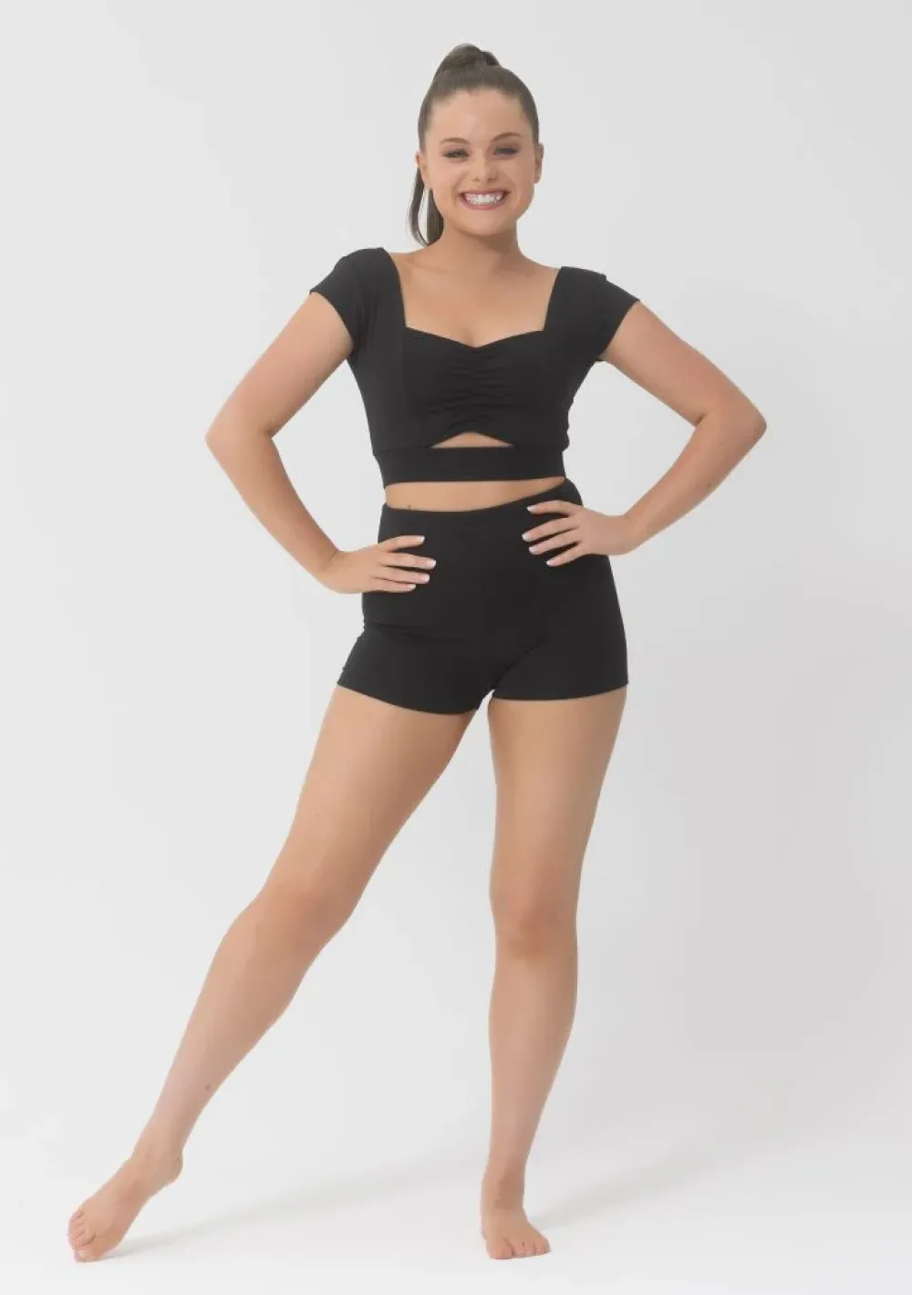Clearance Studio 7 Bobby Crop Top | Black