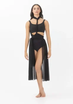 Best Studio 7 Convertible Mesh Overdress | Black