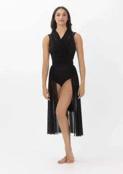 Best Studio 7 Convertible Mesh Overdress | Black