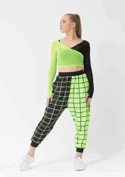 Hot Studio 7 Eden Single Sleeve Crop | Neon Green