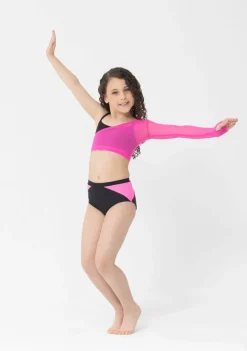 Online Studio 7 Eden Single Sleeve Crop | Hot Pink