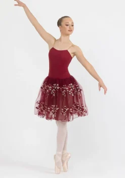 New Studio 7 Floral Romance Tutu | Burgundy