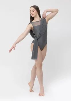 Online Studio 7 Ivy Lyrical Leotard | Charcoal