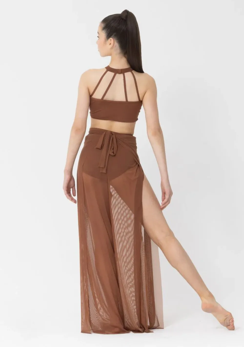 Best Studio 7 Mesh Performance Crop | Mocha