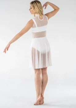 Clearance Studio 7 Mesh Performance Dress | White