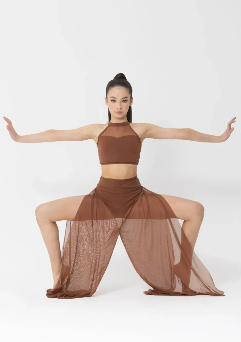 Discount Studio 7 Mesh Wrap Pants | Mocha