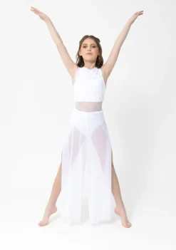 Clearance Studio 7 Mesh Wrap Pants | White