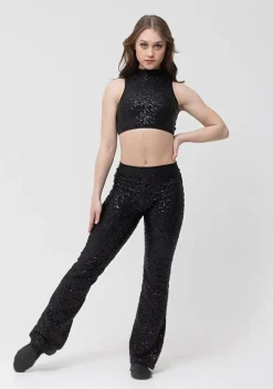 Outlet Studio 7 Sequin Stage Pants | Black